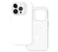 MOFT for iPhone 15 Pro Case with MagSafe, Magnetic Phone Case Compatible with MagSafe Wireless Acessories, Anti-yellowing, 1.5m Drop Protection, Scratch-Resistant (White)