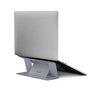 MOFT Invisible Laptop Stand, Stick-On Portable Laptop Riser for Mobile Work | Fit 11"-16" Laptops | Macbook&PC Stand | Dual-Angle | Ergonomic | Ultra-Thin & Foldable | MOVAS Leather | Mobile Work&Travel