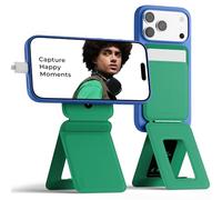 MOFT Invisible Phone Tripod Wallet, Slim Foldable Magnetic Card Holder Compatible with MagSafe, Tap-and-Go NFC Friendly, MOVAS Leather Cell Phone Stand for iPhone, Oz Green