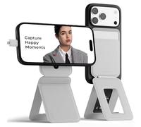 MOFT Invisible Phone Tripod Wallet, Slim Foldable Magnetic Card Holder Compatible with MagSafe, Tap-and-Go NFC Friendly, MOVAS Leather Cell Phone Stand for iPhone, Misty Cove