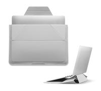 MOFT Laptop Carry Sleeve, 2-in-1 Laptop Bag & Stand for 13.3"MacBook Air/Pro & Dell/HP/Lenovo/Asus, Stylish Slim Computer Sleeve Bag with Expandable Storage for Computer Accessories, Misty Cove