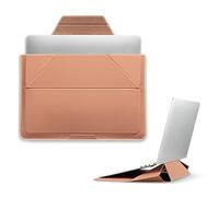 MOFT Laptop Carry Sleeve, 2-in-1 Laptop Bag & Stand for 13.3"MacBook Air/Pro & Dell/HP/Lenovo/Asus, Stylish Slim Computer Sleeve Bag with Expandable Storage for Computer Accessories,Nude