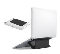 MOFT Laptop Stand for Desk, Adhesive Airflow Laptop Stand with Open Design for Heat Dissipation, 2 Adjustable Viewing Angles, Foldable Portable Computer Stand Compatible with 11"-16" Laptops, Black
