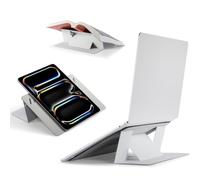MOFT Laptop Stand for Desk, Non-Adhesive Laptop Stand with 2 Adjustable Viewing Angles, Foldable and Portable Universal Compatible with 7-11" Tablets & 11-14" Laptops, Misty Cove