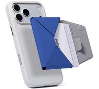 MOFT Magsafe Wallet, Slim Magnetic 8 - Card Holder, Snap Field Wallet with Pull to Access Design, RFID Blocking, MOVAS Veagn Leather Minimalist Travel Wallet for Men & Women, Sapphire