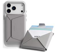 MOFT Magsafe Wallet, Slim Magnetic 8 - Card Holder, Snap Field Wallet with Pull to Access Design, RFID Blocking, MOVAS Veagn Leather Minimalist Travel Wallet for Men & Women, Taupe