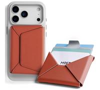 MOFT Magsafe Wallet, Slim Magnetic 8 - Card Holder, Snap Field Wallet with Pull to Access Design, RFID Blocking, MOVAS Veagn Leather Minimalist Travel Wallet for Men & Women, Clay