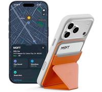 MOFT MagSafe Wallet Stand with Apple Find My, Ultra-Slim Trackable Strong Magnetic Phone Card Holder, 3-in-1 Multi-Angle Adjustable Phone Stand for iPhone 17/16/15/14/13/12 Series, Sunrise
