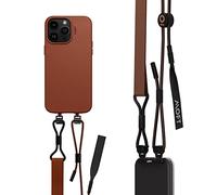 MOFT Phone Lanyard, Universal Adjustable Detachable Crossbody Long Lanyard with Phone Patch, Compatible with Most Smartphones, Bare Phone Not Compatible, Length up to 150cm, Sienna Brown