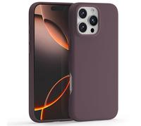 MOFT Snap Case MOVAS for iPhone 16 Pro, Magnetic Premium Vegan Leather Phone Case with Smooth Feeling, Enduring Color Minimalist Protective Case, Blackberry