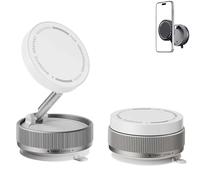 MoftPivot Pro Gripmaster 360 Magnetic Holder, Foldable Vacuum Suction Magnetic Phone Mount, Moft Pivot Pro Car Dashboard Phone Holder, Universal for All Phones (White)