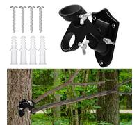 Mofuiry 1 Pack Heavy Duty Metal Branch Holder Mounted Deer Licking Branch Bracket, Mock Scrape Kit Deer Hunting Accessories, Two Position Mounting Bracket with Stainless Hardwares