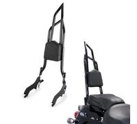 Mofun 28.7" Detachable Sissy Bar Passenger Backrest Compatible with Harley Softail Slim Street Bob FXBB FXBBS FLDE FLHC FLHCS FLSL and FXST 2018-2026 Models Equipped With Two-Up Seats, Gloss Black