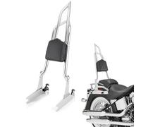 Mofun 28" Sissy Bar Detachable Fit for Harley Softail 2000-2017, Chrome