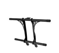Mofun Front Highway Engine Guard Flat-Out Bar Compatible with Harley Sportster 883 1200 Model with Forward or Mid Control 2004-2020 2021 2022, Gloss Black