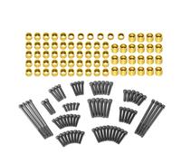 Mofun Motorcycle Bolt Covers Black Engine Bolt Gold Head Toppers Caps Kit Compatible with Harley Twin Cam Engine Bolt Fit Touring Fit Softail 2007-2017 Fit Dyna 2006-2017