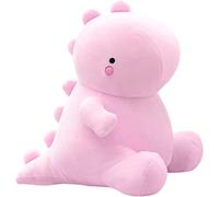 mofusand Cute Dinosaur Plush Toys, Fat Dinosaur Stuffed Animals Toys Dolls, Soft Animal Dino Plushie Christmas Birthday Gifts for Kids Girls Boys (Pink)