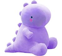 mofusand Cute Dinosaur Plush Toys, Fat Dinosaur Stuffed Animals Toys Dolls, Soft Animal Dino Plushie Christmas Birthday Gifts for Kids Girls Boys (Purple)