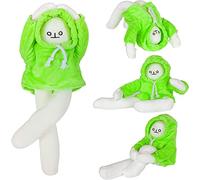 Mofusand Plush Banana Man Toy, 16inch Weird Banana Man Doll with Magnet, Funny Poseable Decompression Toy Stuffed Animals Doll Gifts for Boys Girls Birthday Party Christmas (Green)