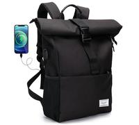 MoFut Backpack Women's Large Backpack Men's Large School Backpack Many Compartments with 15.6 Inch Laptop Compartment, Unisex Rolltop Backpack Waterproof Casual Backpack School Leisure University Work