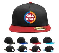 Mog Print Custom Text Snapback Cap with Personalised Logo and Text, Unisex