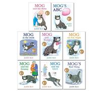 Mog The Cat Books Series 8 Books Collection Set Pack By Judith Kerr (Mog and The Baby, Mog's ABC, Mog in the Dark, Mog and Bunny, Mog on Fox Night, Mog and the Granny, Mog and the V.E.T & Bad Thing)