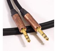 Mogami 2534 Balanced TRS Jack to Jack Lead. Black Braided. Neutrik Copper