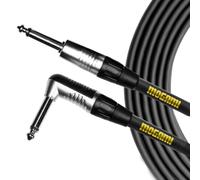 Mogami CorePlus Cable, 1/4" TS to Same, Straight to Right-Angle - 20 ft
