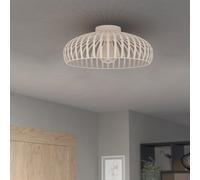 Mogano 3 Sandy Steel Minimalist, Caged Style Ceiling Light EGLO Nude One Size
