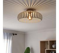 Mogano 3 Sandy Steel Minimalist, Caged Style Ceiling Light EGLO Nude One Size