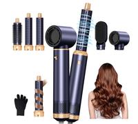 MogaWave Air Styler Magic Hair Styler- 5 in 1 Hair Dryer Brush Ionic Air Curler,Blowout Airflow, Blow Dryer Brush Set,Multi Styler Tools fo Fast