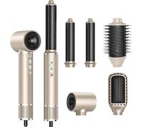 MogaWave Airbrush 5 in 1 Multi Styler Air Styler, 320 Million Ionic Magic Styler, 110000 RPM High Speed Hair Dryer, Blow Dryer Brush Set with Air Curling Wand, Thermal Brush, Volumizer