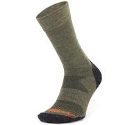 Moggans Midweight Merino Wool Crew Socks (UK, Alpha, L, Regular, Regular, Forest Green)