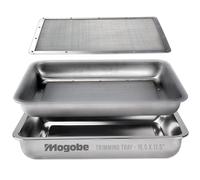 Mogobe Trim Tray, Made of Stainless Steel with a Detachable 150 Micron Screen