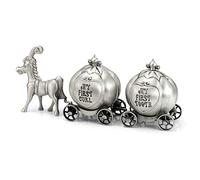 Mogoko Silver Tooth Holder, My First Tooth and Curl Keepsake Box Set, Baby Teeth Fairy Containter Gift Box for Child Kids