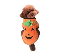 Mogokoyo Dog Cat Halloween Pumpkin Costume,Pet Cosplay Costumes,Puppy Warm Outfits Fleece Hoodie Animal Autumn Winter Clothes (L Size)