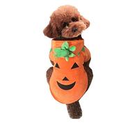 Mogokoyo Dog Cat Halloween Pumpkin Costume,Pet Cosplay Costumes,Puppy Warm Outfits Fleece Hoodie Animal Autumn Winter Clothes (XL Size)