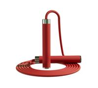 MOGOLD Skipping Rope for Boxing, Cardio, Crossfit Workout, 8~11ft Range Adjustable Length PVC Ropes with Ball Bearings and Silicone Handles, Suitable for Men and Women Kids