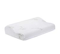 Mogomiten Memory Foam Pillow Cervical Contour Care Pillow - Anti-snore Hypoallergenic Sleep Pillow Chiropractor Recommended Orthopaedic Pillow for Back and Side Sleepers 50×30cm