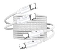 MOGOOD 240W USB C Cable 1M Fast Charging USB C to C Charge Cable, Type C Charge Cable for iPhone 15/Pro/Plus/Pro Max, MacBook, iPad Pro/Air/Mini, Samsung S23/S22(2Pack/White)