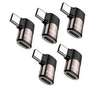 MOGOOD 90 Degree USB C Male to USB C Female Adapter (5 Pack), Type-C Connecter USB C 3.1/40Gbps PD 100W Fast Charge Extender for Steam Deck accessories Notebook,PC,Tablet,Galaxy S22