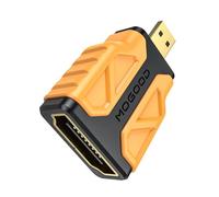 MOGOOD Micro HDMI to HDMI Adapter 1 Pack,4K@30Hz, HDR, 3D Dolby, ARC, Compatible with Raspberry Pi5/Pi4, GoPro Hero, Nikon, Sony etc