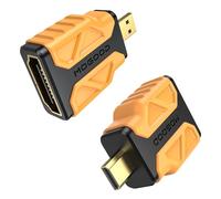 MOGOOD Micro HDMI to HDMI Adapter 2 Pack, 4K@30Hz, HDR, ARC, 3D Dolby, Compatible with Nikon Zfc, Raspberry Pi5/Pi4, Sony A6400/A6500