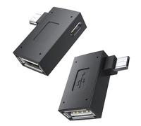 MOGOOD OTG Cable Adapter for Fire TV Stick 4K,Added Memory to fire tv Stick Left and Right Angle Powered Micro USB to USB OTG Adapter for Android Phone Tablet and More Host Devices with Micro USB