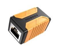 MOGOOD RJ45 Coupler 1 Pack, 10Gbps Internet Coupler, Ethernet Cable Extension Adapter, Ethernet Connector Female to Female Compatible with Cat7, Cat6, Cat5e, Cat5