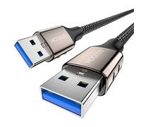 MOGOOD USB 3.0 Cable USB to USB Cable 1M 5Gbps USB Male to Male Type A to Type A Cable USB Extenders for Data Transfer USB Cable Compatible with Hard Drive stylus Monitor Camera and more