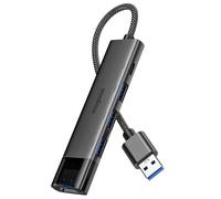 MOGOOD USB 3.0 Hub, USB Splitter with 4 Type A 3.0 Ports, 5Gbps USBA Extender with 15cm Extended Cable, USB Multiport Adapter for Desktop, Laptop, PC, Printer, Hard drive, Keyboard