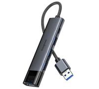 MOGOOD USB 3.0 Hub, USB Splitter with 4 Type A 3.0 Ports and Type C Port, 5Gbps USBA Extender with 10cm Extended Cable, USB Multiport Adapter for Desktop, Laptop, PC, Printer, Hard drive, Keyboard