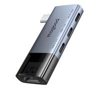 MOGOOD USB C Hub for laptop 4 in 1 USB C Multi-Port Adapter Type C Splitter Type C Mini Hub [Supported PD100w Charging]Compatible with MacBook Air/Pro,Chromebook, Dell XPS Quest3