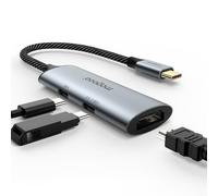 MOGOOD USB C to HDMI Adapter, 4K@60Hz, 10Gbps, USB C Hub with 100W Power Delivery for MacBook Pro/Air, iPad Pro, Pixelbook, XPS, Galaxy, iPhone 16/15,Compatible Thunderbolt with 3/4/5